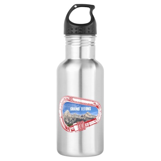 Grand Tetons (Carabiner) Waterfles (Voorkant)