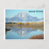 Grand Tetons en automne - Carte postale (Devant)