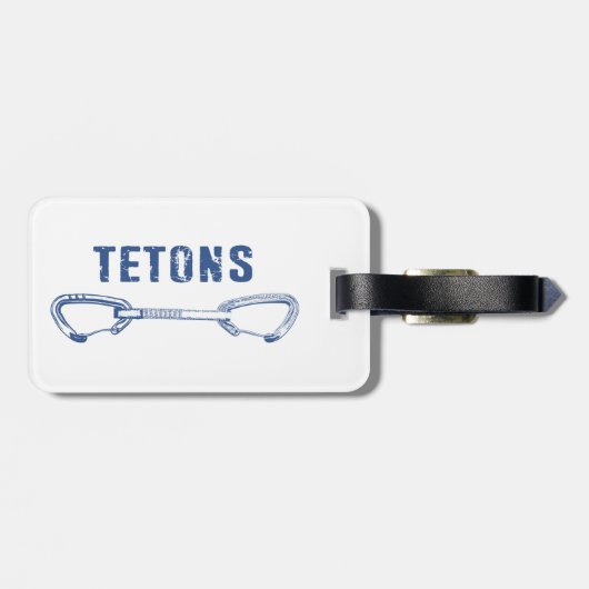 Grand Tetons, klimloopgraaf Bagagelabel (Achterkant horizontaal)