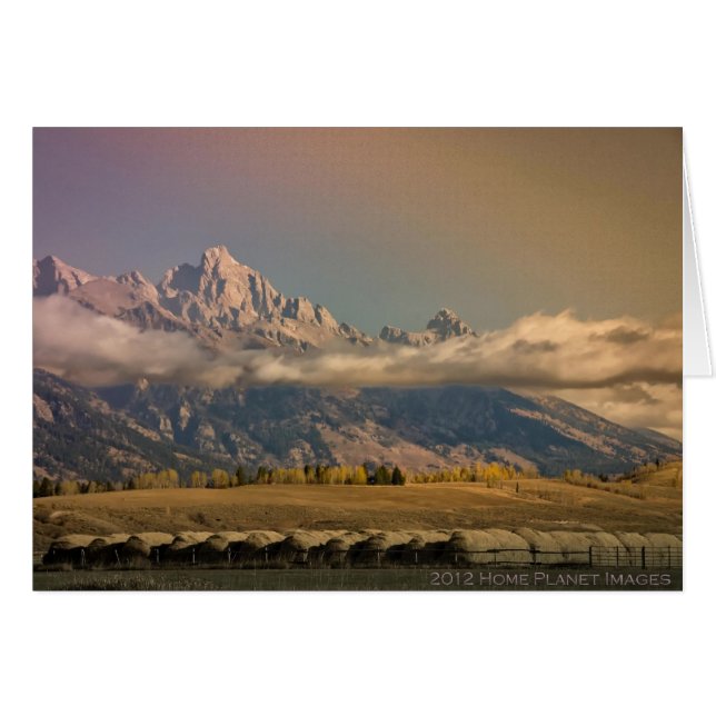 Grand Tetons met slechte wolk (Voorkant Horizontaal)