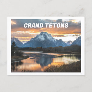 Grand Tetons Mountains Jackson Wyoming Briefkaart