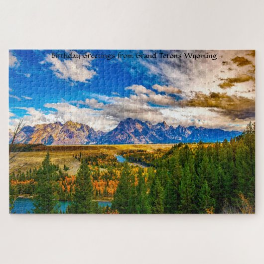 Grand Tétons Wyoming Jigsaw Puzzle (Horizontal)