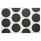 Grand tissu blanc noir de pois (Fat Quarter)
