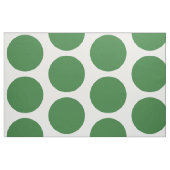 Grand tissu blanc vert de pois (Fat Quarter)