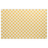 Grand tissu Checkered orange et blanc (Yard)