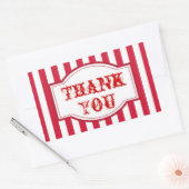 Grand Top Carnival Circus Party Stickers Merci (Enveloppe)