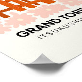 Grand Torii Gate Itsukushima Japan reizen bloemen Poster (Hoek)