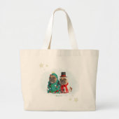 GRAND TOTE BAG かわいいフレンチブルドッグのメリークリスマス♡ (Devant)