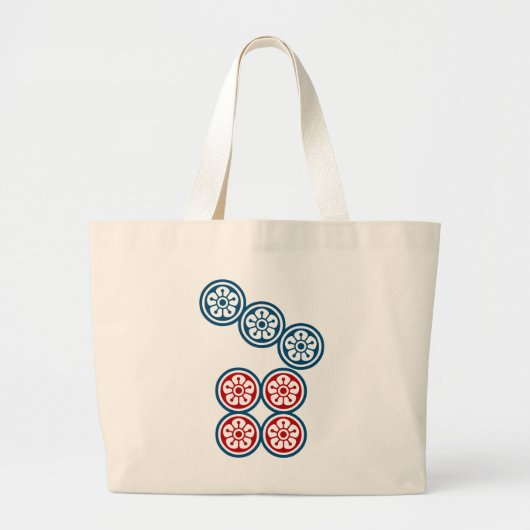 GRAND TOTE BAG 麻雀牌 7筒 / SEVEN OF CIRCLES -MAHJONG TILE- (Devant)