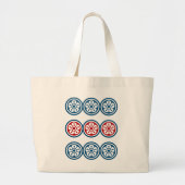GRAND TOTE BAG 麻雀牌 9筒 / NINE OF CIRCLES -MAHJONG TILE- (Devant)