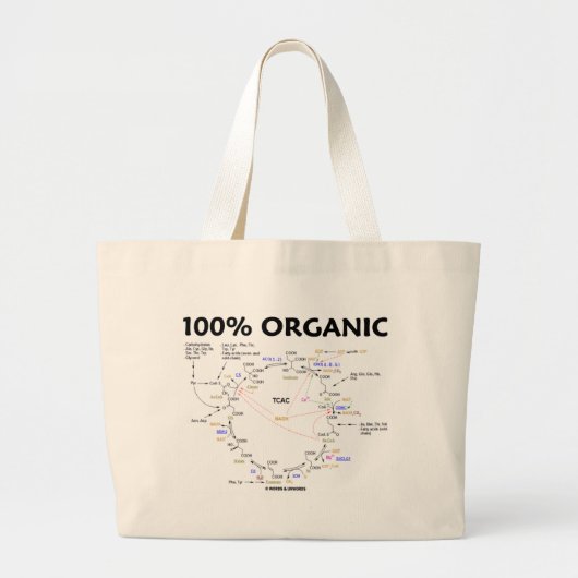 Grand Tote Bag 100% organique (cycle d'acide citrique - cycle de (Devant)