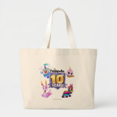 Grand Tote Bag 10ème Logo d'anniversaire (Devant)