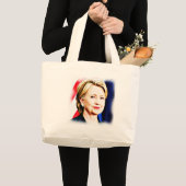 Grand Tote Bag 1ère femme présidente Hillary Clinton 2016_ (Devant (produit))