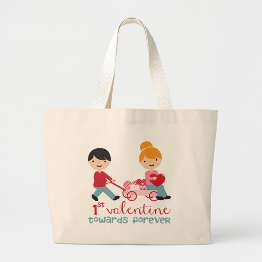 Grand Tote Bag 1re Saint Valentin Ensemble (Devant)