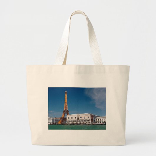 Grand Tote Bag 2 pour 1 Venise et Paris - Mixte up World (Devant)