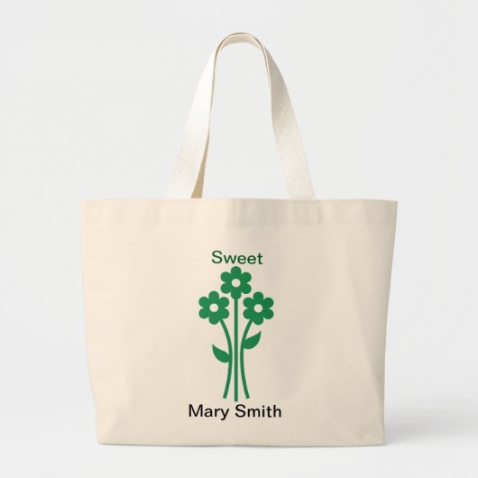 Grand Tote Bag 3 Fleurs (Devant)