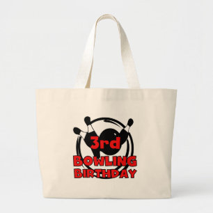 Grand Tote Bag 3e Bowling Anniversaire Tshirts et cadeaux