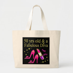 GRAND TOTE BAG 50 ANS ET UNE DIVA FABULEUSE