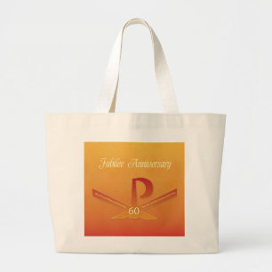 Grand Tote Bag 60e anniversaire Nun Pax Cross, Orange