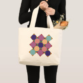 Grand Tote Bag 70’s checkerboard pattern (Devant (produit))