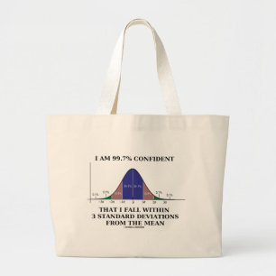 Grand Tote Bag 99,7% Sûr à moins du moyen de 3 écarts type