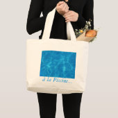 Grand Tote Bag à la piscine… (Devant (produit))