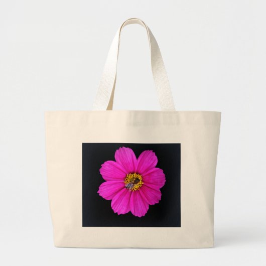 Grand Tote Bag abeille qui travaille dur (Devant)