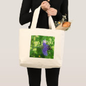 Grand Tote Bag Abeille sur le bouton Flower (Devant (produit))