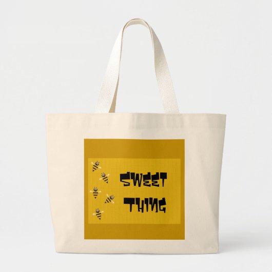 Grand Tote Bag Abeilles (Devant)