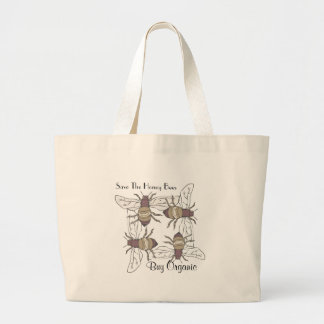 Grand Tote Bag Abeilles de miel