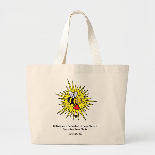 Grand Tote Bag Abeilles de soleil : Le choeur des enfants (Devant)