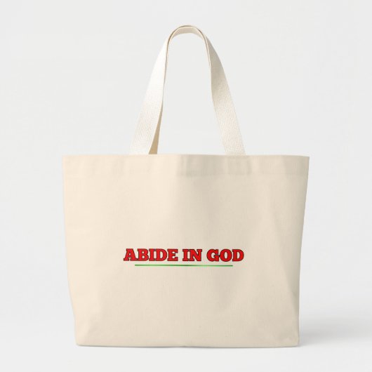 Grand Tote Bag Abide en DIEU (Devant)