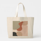 Grand Tote Bag Abstract Organic Blob Art – Modern Minimal (Dos)