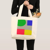 Grand Tote Bag Abstrait (Devant (produit))