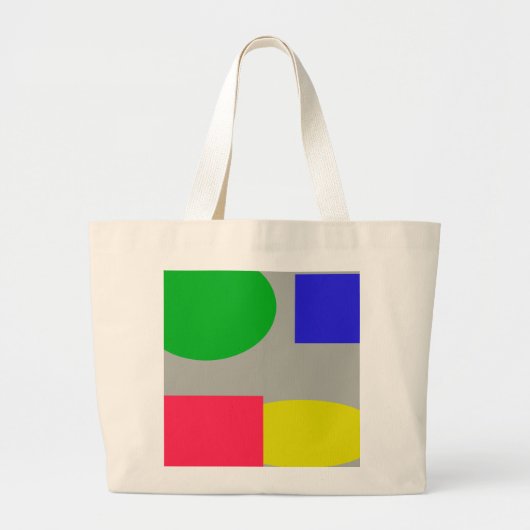 Grand Tote Bag Abstrait (Devant)