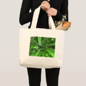 Grand Tote Bag Abstrait vert (Devant (produit))