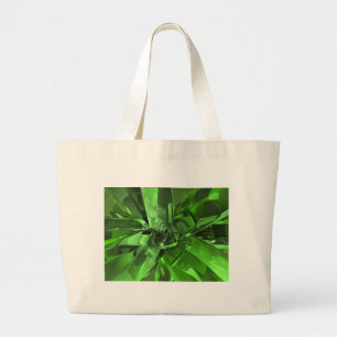 Grand Tote Bag Abstrait vert