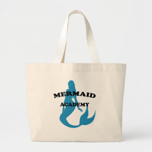 Grand Tote Bag Académie de Sirène avec Silhouette