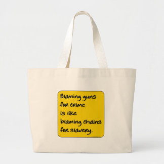 Grand Tote Bag Accusation des armes à feu du crime