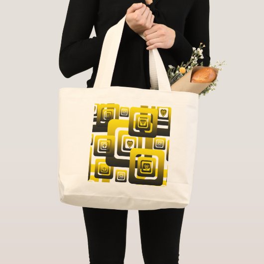 Grand Tote Bag Activate My Heart Pattern (Devant (produit))