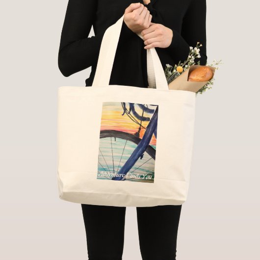 Grand Tote Bag Adventure Vous Trouve Fourre-tout (Devant (produit))