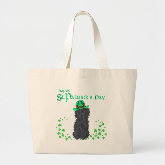 Grand Tote Bag Affenpinscher Saint-Patrick (Devant)