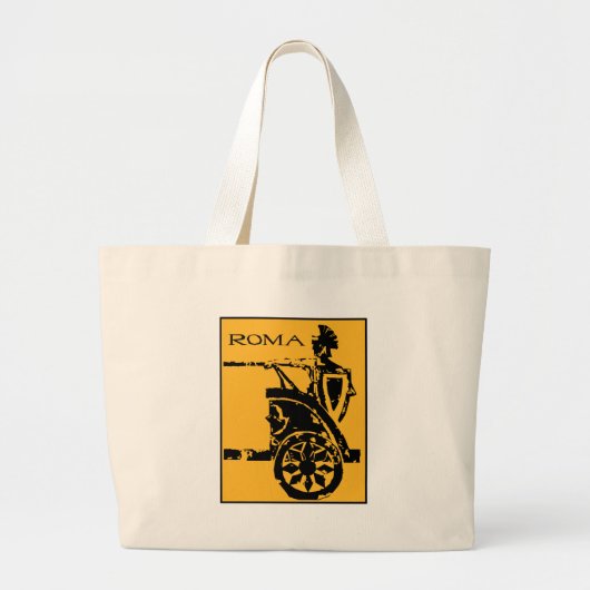 Grand Tote Bag Affiche de Roma (Devant)