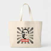 Grand Tote Bag Affiche d'Obama (Devant)