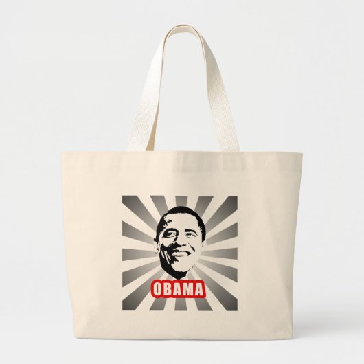 Grand Tote Bag Affiche d'Obama (Devant)