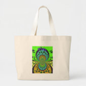 Grand Tote Bag Africain traditionnel Hakuna Matata Couleurs.png (Devant)