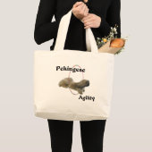 Grand Tote Bag Agilité du Pékinois (Devant (produit))