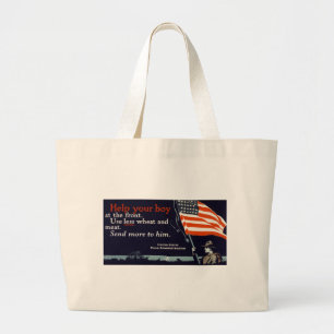 Grand Tote Bag Aidez votre garçon