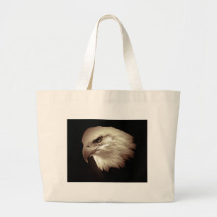 Grand Tote Bag Aigle rouge sépia