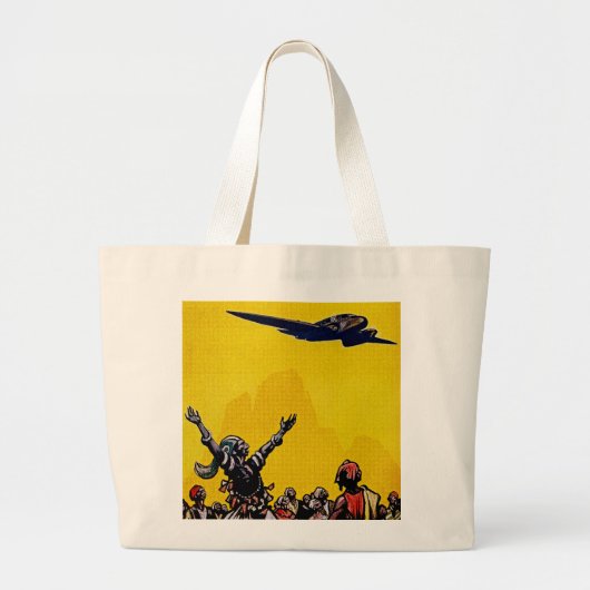Grand Tote Bag Air Afrique ~ Ligne de Bamako (Devant)